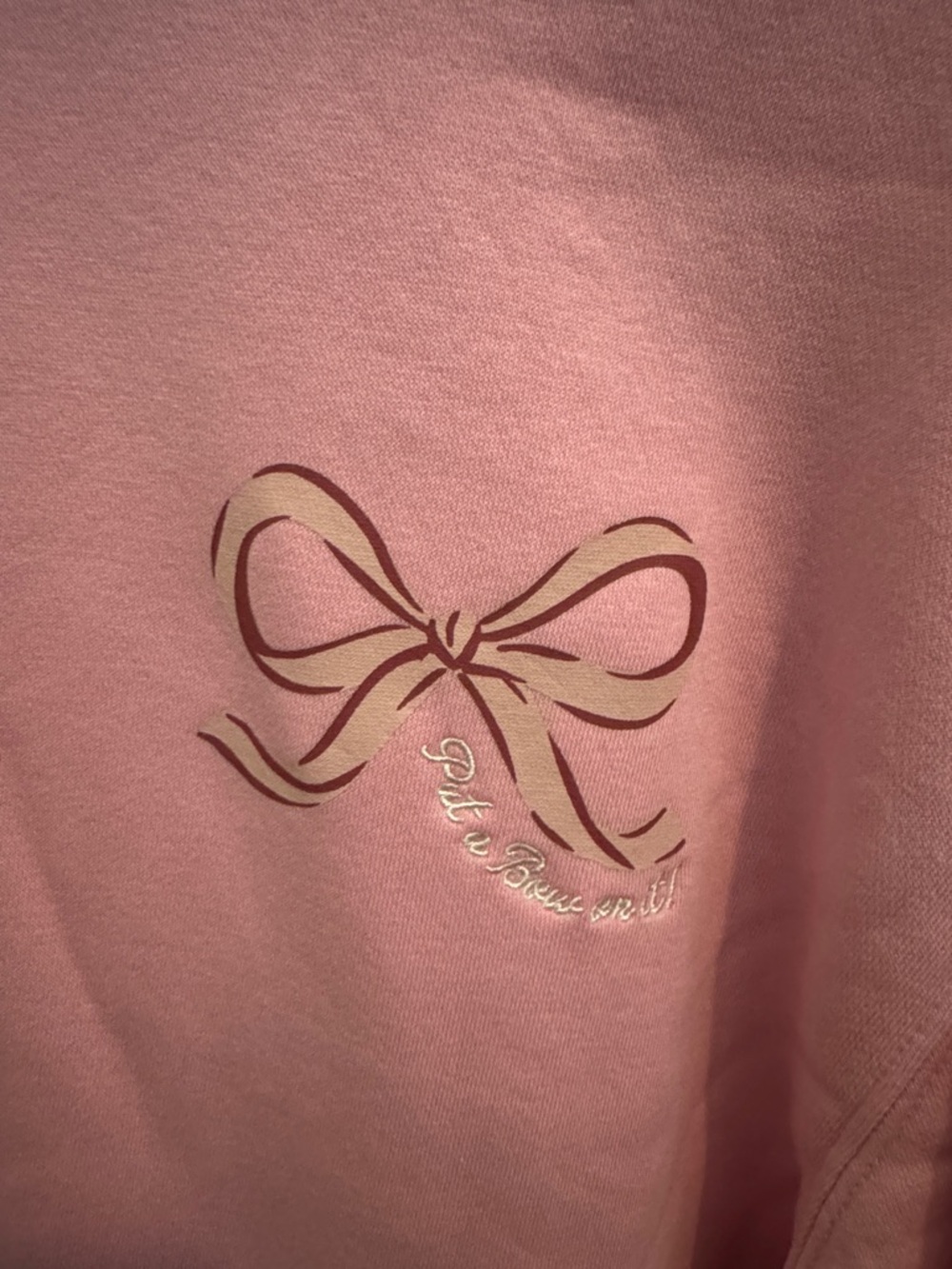 Living Fully Co. Christmas Pink Gift-Print Crewneck Sweatshirt - Picture 3 of 7
